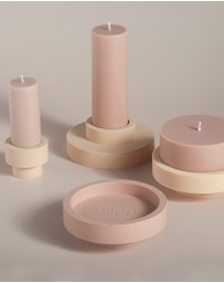 porter green - escc medium pillar candle soy-blend unscented candles