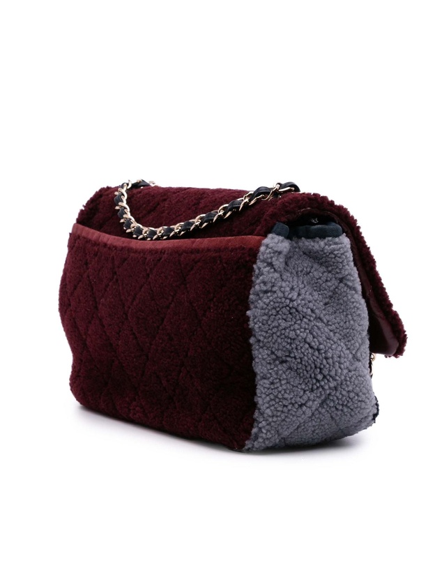 Pre-Loved by Azura Reborn - Pre-Loved Medium Quilted Shearling Single Flap