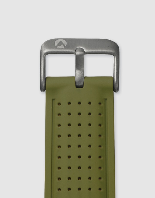 Maxum - Raglan Band Green Silicone Strap Gunmetal Buckle
