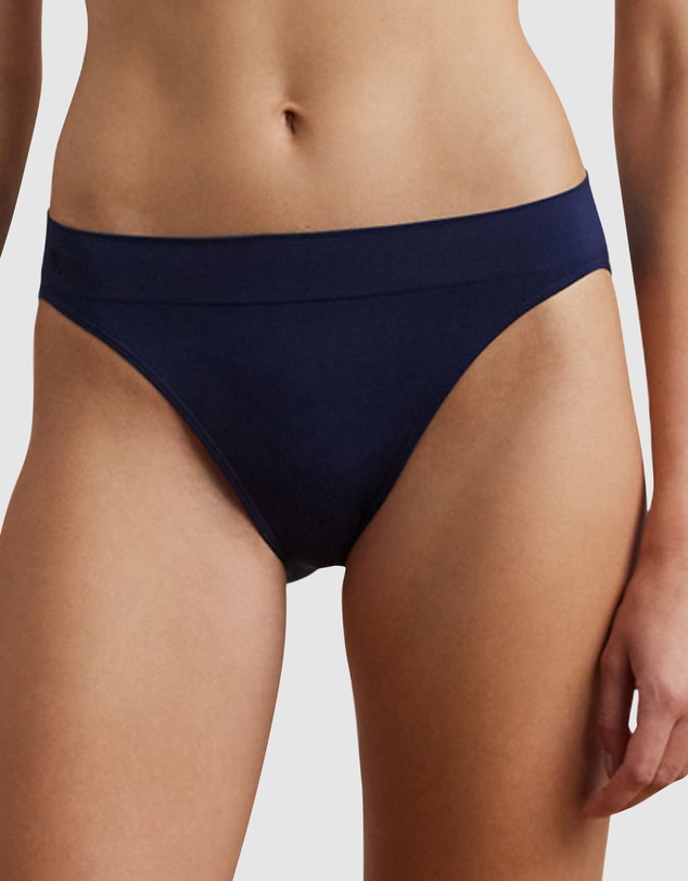 Lauren by Ralph Lauren - Lauren Seamless Recycled Jersey High Leg Bikini Brief