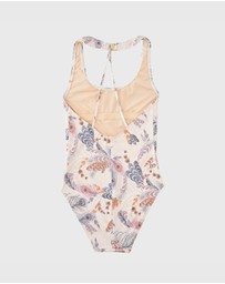 Aqua Blu Kids - Plumeria Cross Back One Piece - Teens