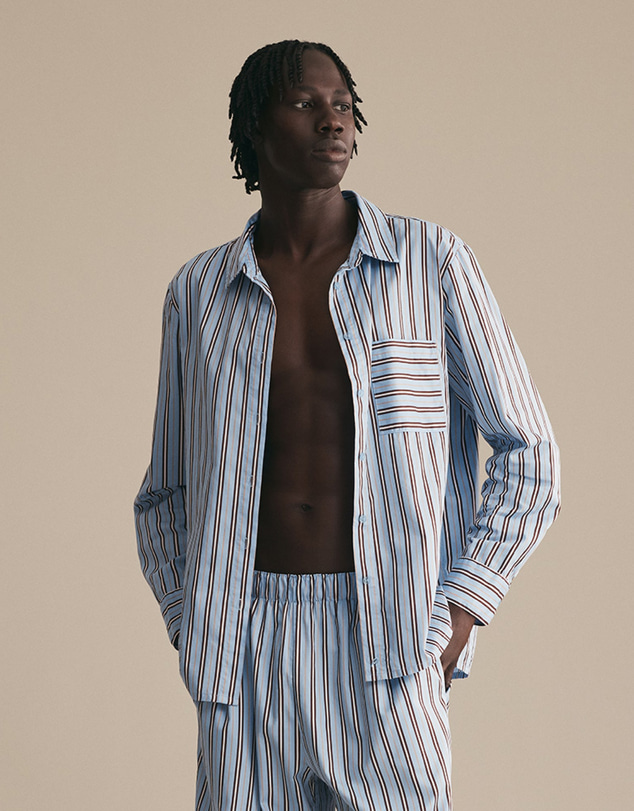 Resting - Soft Woven Cotton Jules Long Sleeve Shirt