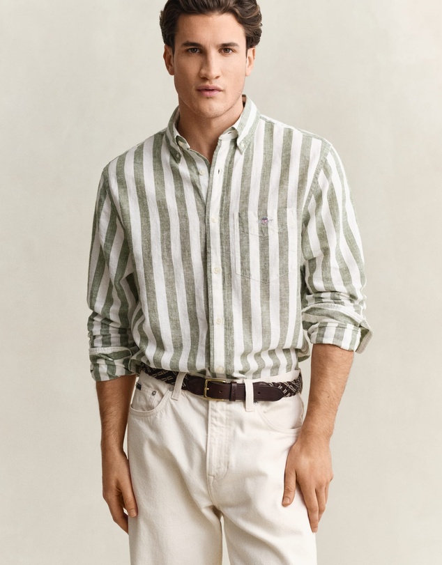 Gant - Cotton Linen Stripe Shirt
