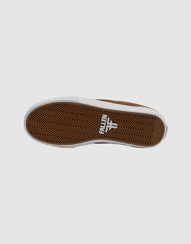 Fallen Footwear - Fallen Footwear Patriot Vulcanized Suede Men Shoes Camel/White