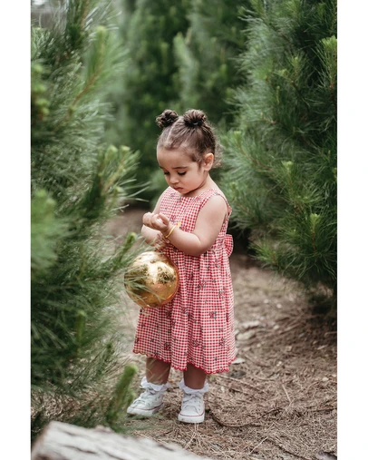 Purebaby - Gingham Dress-Kids-Babies