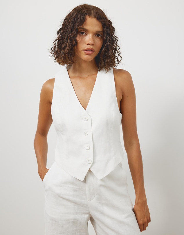 Atmos&Here - Arden Linen Blend Vest