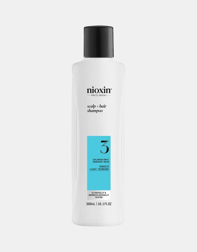 Nioxin - Nioxin System 3 Scalp + Hair Shampoo - Hair Thickening Shampoo For Damaged Hair With Light Thinning, 300ml
