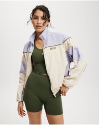 Upstate - Upstate Spray Jacket - Cream / Lavender