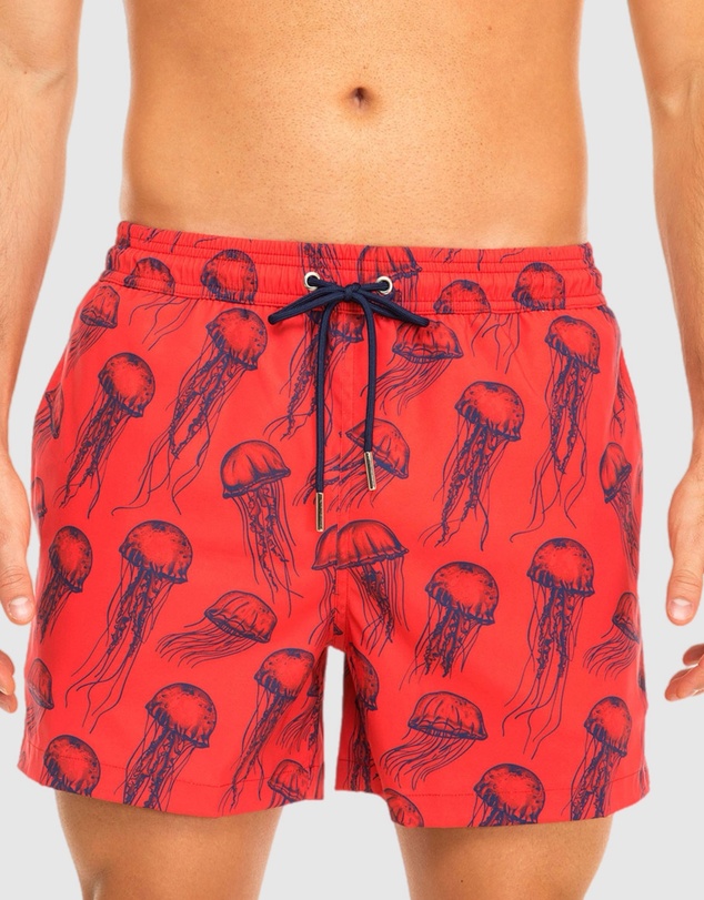 Tolu Australia - Boardshorts with Red Jellyfish