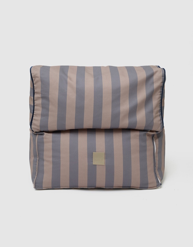 Phile - Striped Toddler Lounger - Eggplant