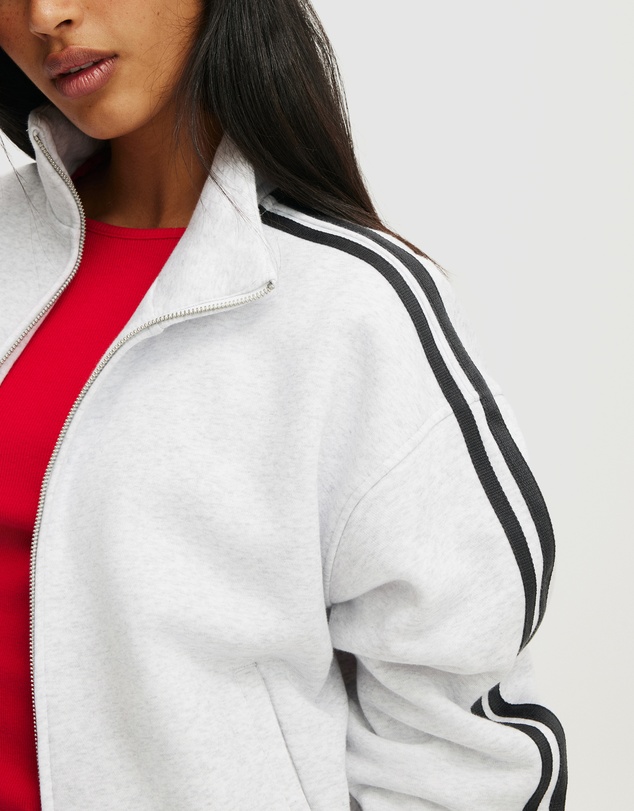 Cotton On - Funnel Neck Fleece Zip Through Sweat