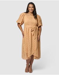 Something 4 Olivia - Eliza Broderie Midi Dress