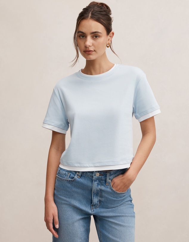 Forever New - Charlie Contrast Layered T-Shirt