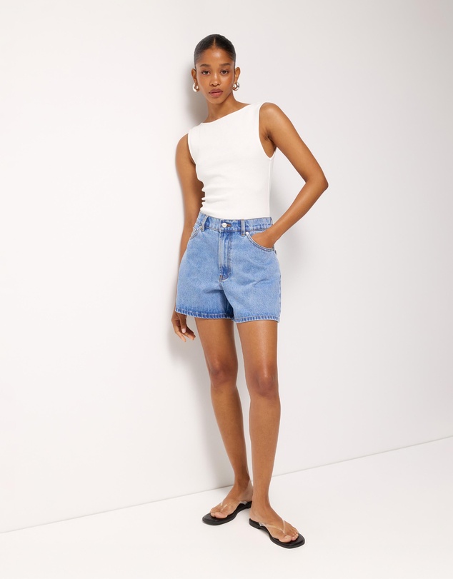 AERE - Mia Classic Denim Shorts