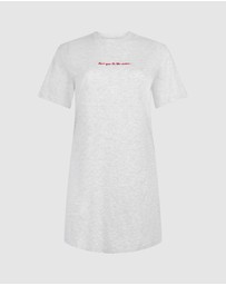 Hunkemoller - Boxy Cotton R-Neck Moon Nightie