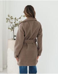 Esther & Co - Brienna Jacket - Taupe