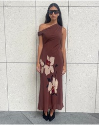 Minima Esenciales - Isla Off Shoulder Midi Dress