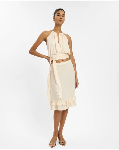 With Harper Lu - Draped Halter Top