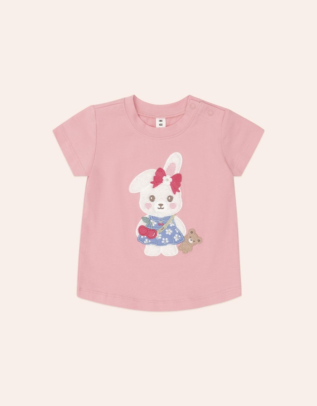Huxbaby - Flower Field Bunny Tee - Babies-Kids