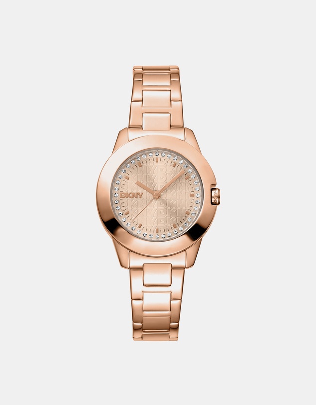 DKNY - Everyday Park Ave Logo Rose Gold Stainless Steel 30mm Watch
