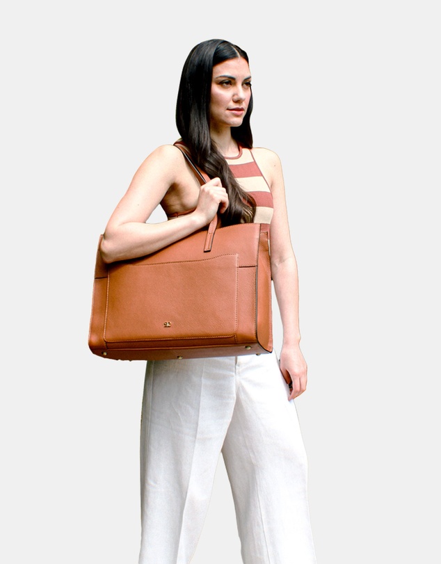 Pierre Cardin - Pierre Cardin Ladies Leather Tote Bag