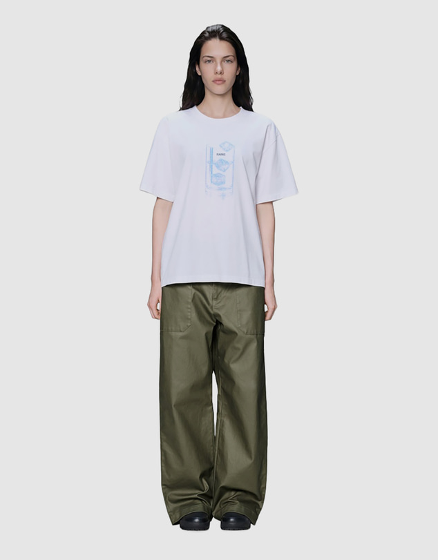 RAINS - Women's Classic T-Shirt Cubes White