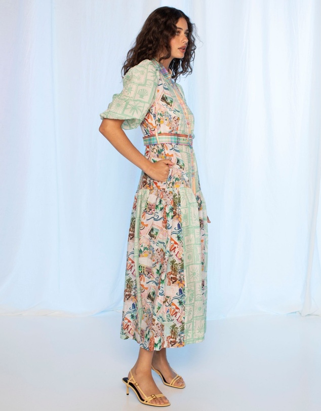 KACHEL - Jean Maxi Dress