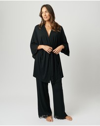 UNE PIECE - Lace Trim Modal Robe