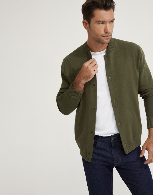 Oxford - Miles Knitted Bomber Jacket