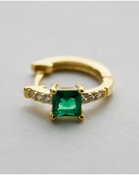 Native Sol - Nikki Emerald Hoops