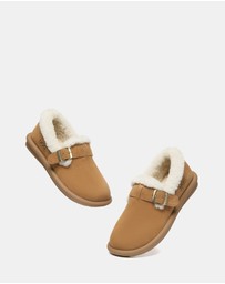 EVERAU - Australian Shepherd Ugg Froim Cow Suede Upper House Shoes