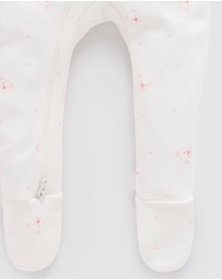 Purebaby - 2 Pack Zip Growsuit -Babies
