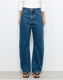 AERE - Mid Rise Curve Leg Jeans
