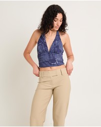 Insight - Newspaper Halter Top