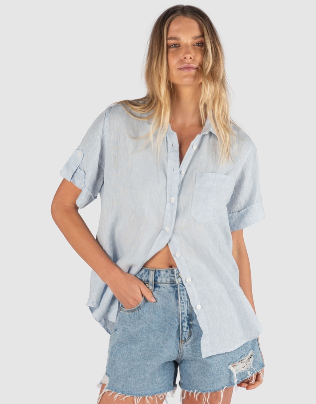 CAMIXA - FEBE Short Sleeve Linen shirt
