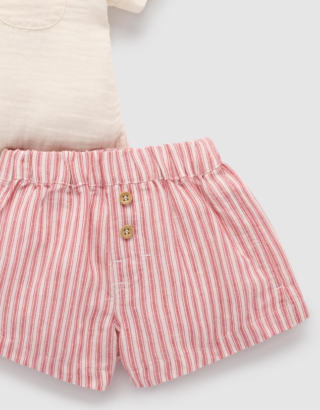 Purebaby - Striped Set -Kids-Babies