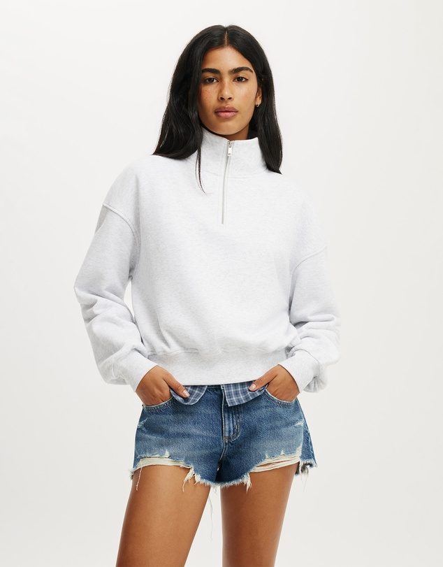 Cotton On - Quarter Zip Sweatshirt