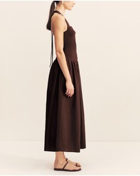 Shona Joy - Aliah Halter Tie Midi Dress
