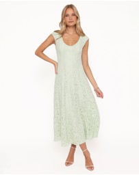 Petal & Pup - Mapleton Maxi Dress - Sage Green Lace