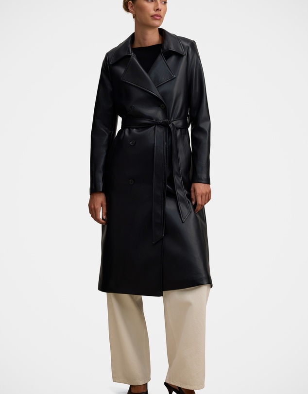 Forever New - Sabina Faux Leather Trench Coat