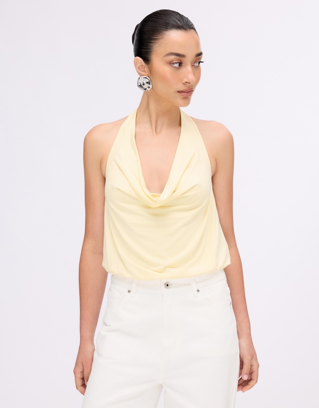 Minima Esenciales - Mollie Jersey Halter Bodysuit