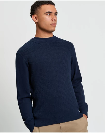 Ben Sherman - Textured Front Crew