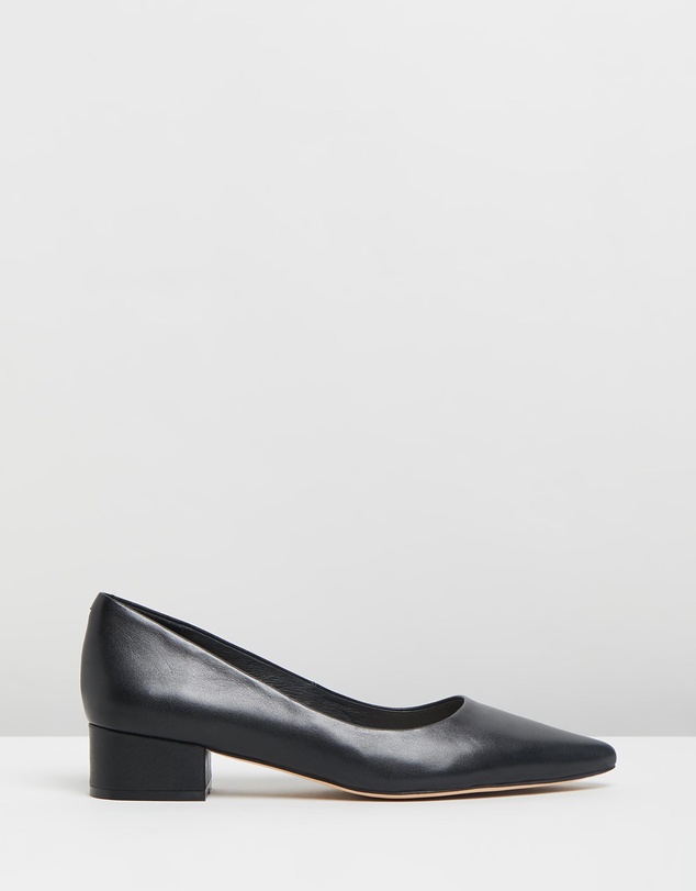Mollini - Thego Mo Leather Pointed Toe Block Heels