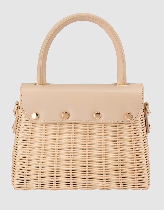 Olga Berg - Elle Wicker Top Handle