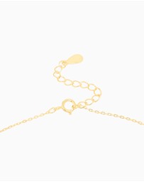 Lovisa - Gold Plated Sterling Silver Cubic Zirconia Cross Necklace