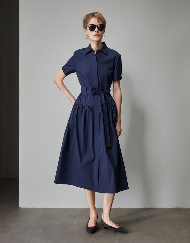 IDA+S - Chloe Navy Midi Dress