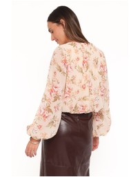 Petal & Pup - Dallas Long Sleeve Top - Cream Floral