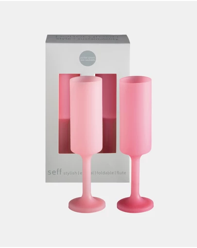porter green - seff | silicone unbreakable champagne flutes