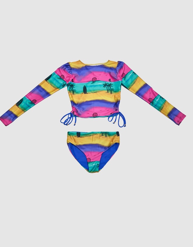 Olga Valentine - Long Sleeve 2-Piece Swim Set
