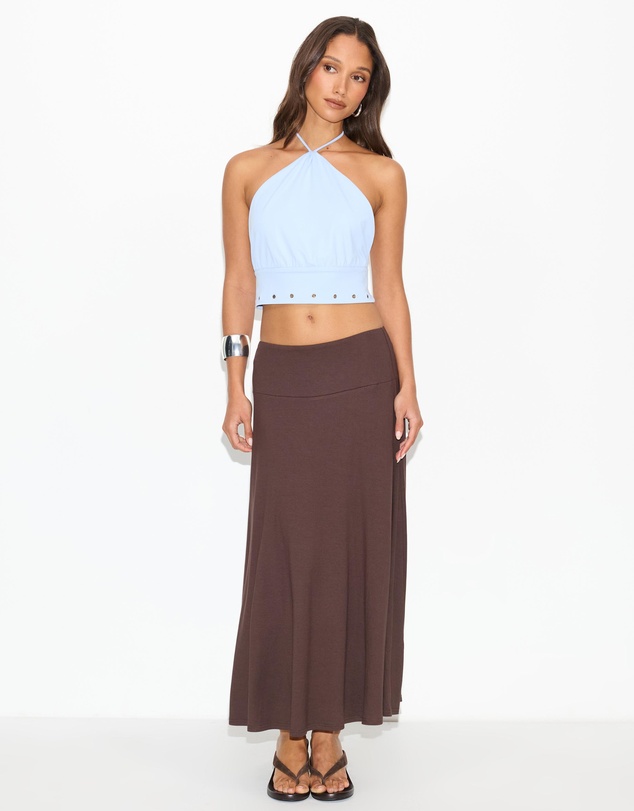 Dazie - Jessika Eyelet Halter Top